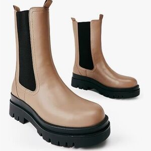 JustFab Candide Chelsea platform Boots booties